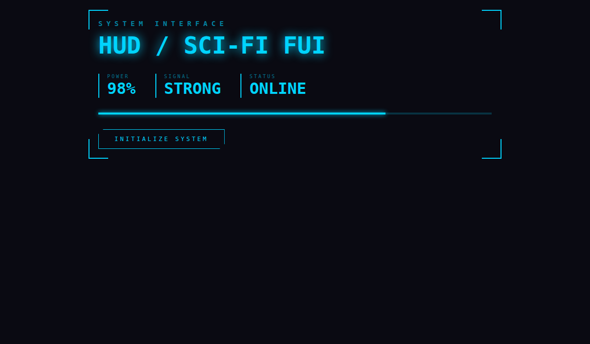 HUD Sci-Fi FUI design